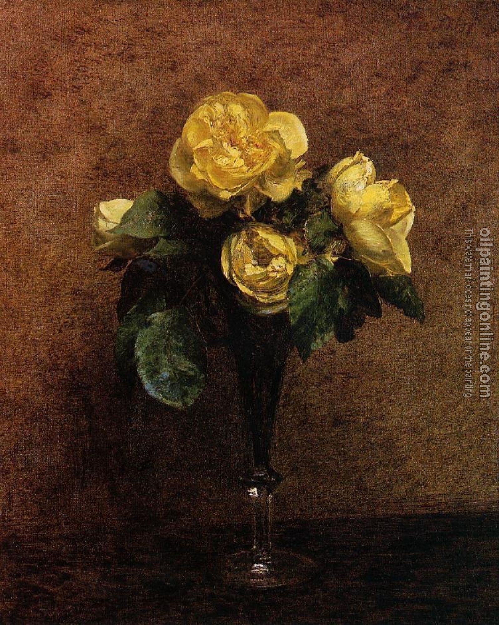 Fantin-Latour, Henri - Fleurs Roses Marechal Neil